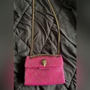 Pink Quilted Chain Shoulder Bag